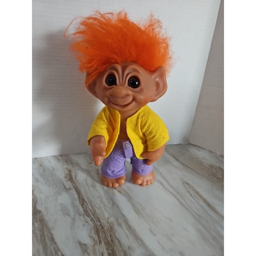 Troll #604 Thomas DAM Norfin 9 inch‎ Boy Original Orange Hair Vintage